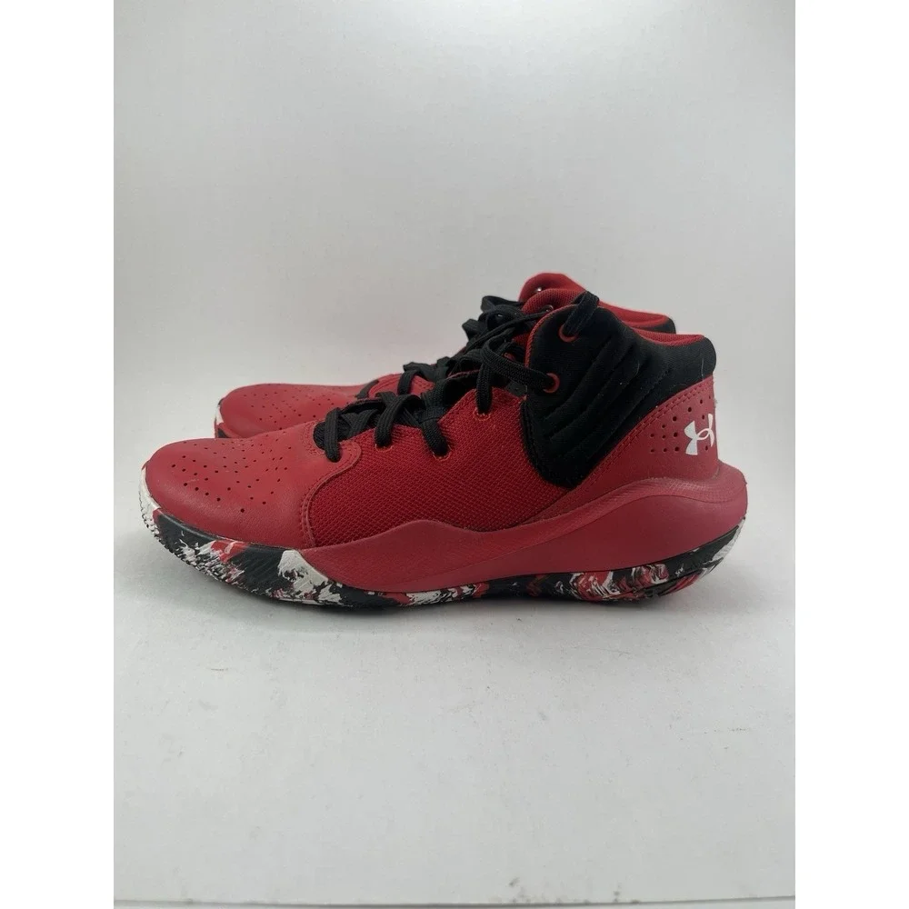 Under Armour Basketball Shoes 3024791 Red Black Youth 7Y Men's 6 EU 40